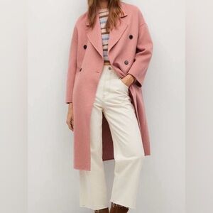 Mango Handmade Pink Coat